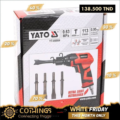 Marteau Burineurs Pneumatic 6.3Bar + Accessories