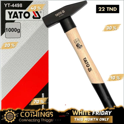 Marteau De Mecanicien Manche En Bois 1000G