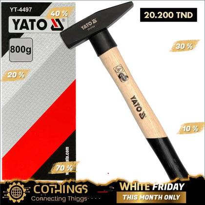 Marteau Mecanicien Manche Bois  800Gr