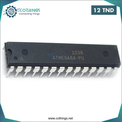 Microcontrôleur ATMEGA8A-PU original DIP-28 8 bits avec 8K octets