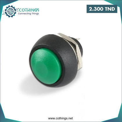 Mini-bouton-poussoir rond étanche - Domotique Tunisie