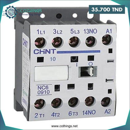 MINI CONTACTEUR 3P + 1NO NC6 0910 220V 50/60Hz CHINT Domotique Tunisie