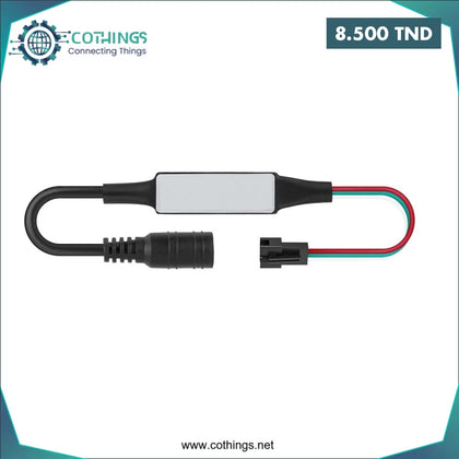 Mini Contrôleur LED 5–24V à 3 Touches – Compatible WS2811 / WS2812B