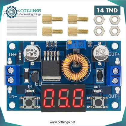 Module abaisseur réglable DC-DC XL4015 5A 75W avec voltmètre à