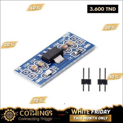 Module AMS1117-3.3v Régulateur De Tension Ajustable - Domotique