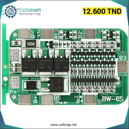 Module Chargeur PCB BMS 6S - 12A 24V LI - ION Batterie 18650 6S