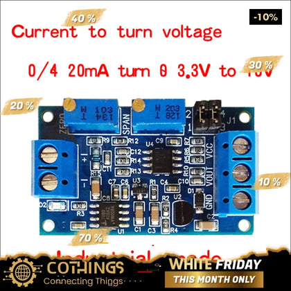 Module convertisseur de courant en tension XY-IT0V 4-20mA VERS 0-10V