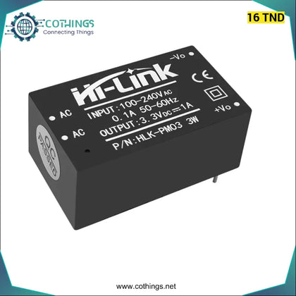 Module d’alimentation AC - DC HLK - PM03 220 V à 3,3 V - Domotique