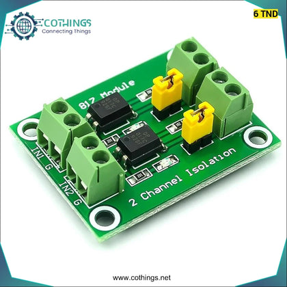 Module d’isolement optocoupleur 2 canaux PC817 - Domotique Tunisie