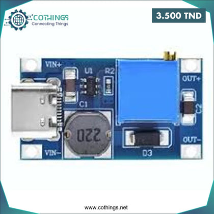 Module d’alimentation élévateur DC-DC Max MT3608 Type-C - Domotique