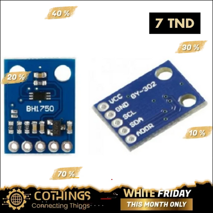 Module d’intensité lumineuse non soudé GY-302 BH1750 - Domotique