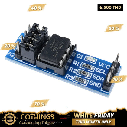 Module de mémoire EEPROM d’interface AT24C256 I2C - Domotique Tunisie