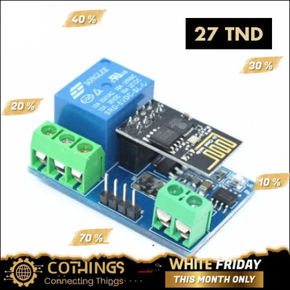 Module de relais WiFi DC 5V ESP8266 commutateur télécommandé