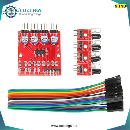 Module de traçage infrarouge à 4 canaux - Domotique Tunisie