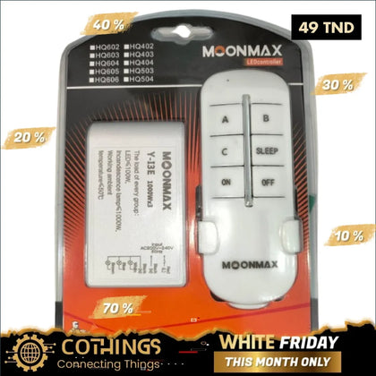 MOONMAX Y-13E Contrôleur LED 3 Canaux - Domotique Tunisie