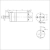 Moteurs à engrenages métalliques 25GA-370 DC 12V-300 tr/min