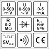 Multimètre numérique mesure universel 5a 0 - 500V YATO YT - 73080