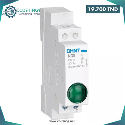 ND9 1/G 230V VOYANT VERT SUR RAIL Domotique Tunisie