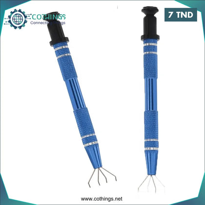 Outil extracteur de circuits intégrés couleur bleue - Domotique
