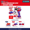 Acheter Pack Perceuse à Percussion Brushless 20V 55N.m + 3e Batterie Offerte - EMTOP en Tunisie - Disponible au meilleur prix sur CoThings