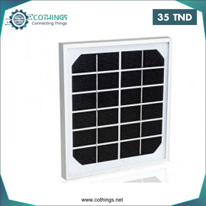 Panneau solaire 4W 6V 180mA 125 x 135 mm - Domotique Tunisie