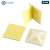 Acheter Paquet de 100 pcs Embases adhésives pour serre-câble Blanc, 38.5mm x 38,5 mm en Tunisie - Disponible au meilleur prix sur CoThings