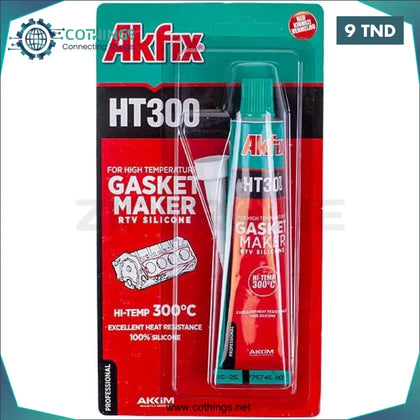 Pâte à joint rouge Akfix HT300 - Domotique Tunisie