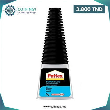 Pattex Tube Colle Super Glue Flacon 5 GR - Domotique Tunisie