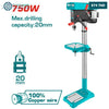 Acheter Perceuse Colonne 20mm 750W TOTAL Menuiserie TDP207505 en Tunisie - Disponible au meilleur prix sur CoThings
