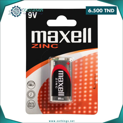 Pile 9V 6F22 MAXELL ZINC