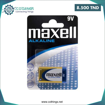 Pile Alkaline MAXELL 9V - Domotique Tunisie