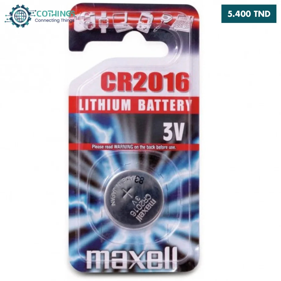 Pile CR2016 Maxell 3V - CoThings | CoThings - Vente Arduino, Raspberry ...