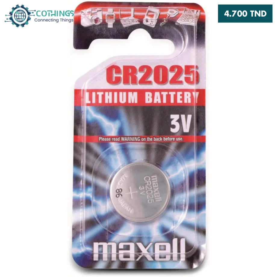 Pile CR2025 3V Maxell | CoThings - Vente Arduino, Raspberry Pi, ESP32 ...