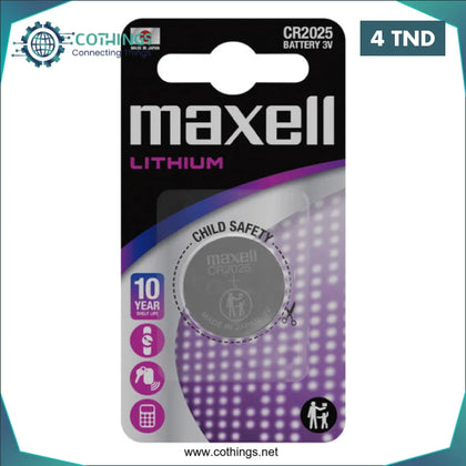 Pile CR2032 3V Maxell - Domotique Tunisie