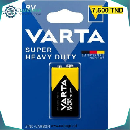 Pile VARTA superlife 9V Alkaline BP1 - Domotique Tunisie