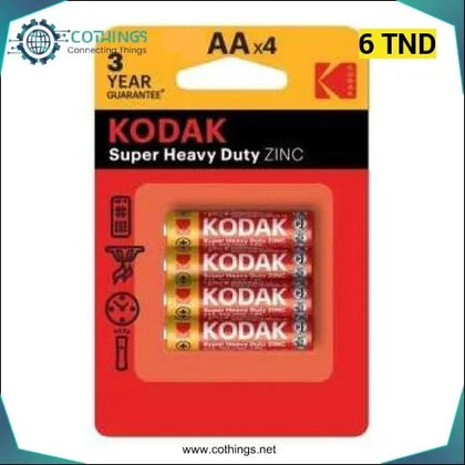 PILE KODAK ZINC EXTRA HEAVY DUTY 1.5v 1P - Domotique Tunisie