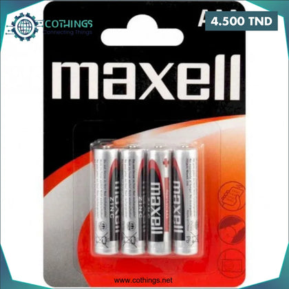 Pile Ordinaire MAXELL LR03 - Domotique Tunisie