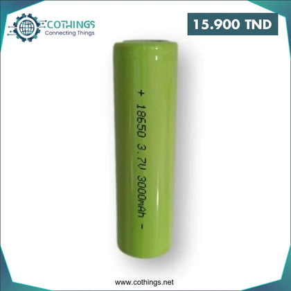 PILE RECHARGEABLE 3.7V 18650 3000mah - Domotique Tunisie