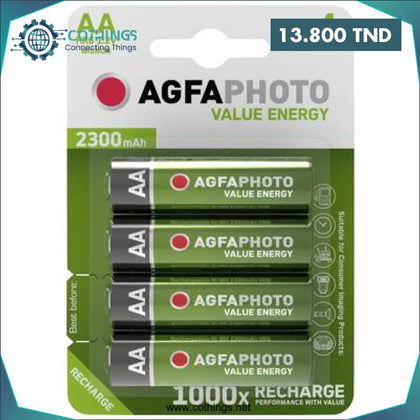 Piles AA HR06 Rechargeables Instant Energy 2300mAh AGFA (1pcs)