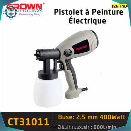 Pistolet de peinture électrique 3MM - 400W - 900ML | CT31011