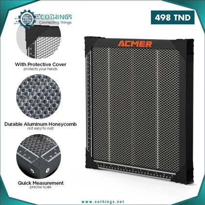 Plateau laser allongé de 400mm x 400mm pour machine de découpe et de gravure laser ACMER