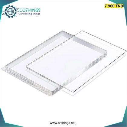 Plexiglas transparent 3 mm 20x30cm - Domotique Tunisie