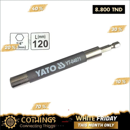 Porte Embout 1/4 X 120Mm