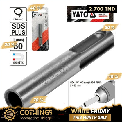 Porte Embout Magnetique Sds Plus 1/4