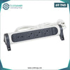 Acheter Rallonge multiprise avec bloc rotatif de 4 prises 2P+T Surface , interrupteur et cordon longueur 3m - blanc et gris foncé en Tunisie - Disponible au meilleur prix sur CoThings