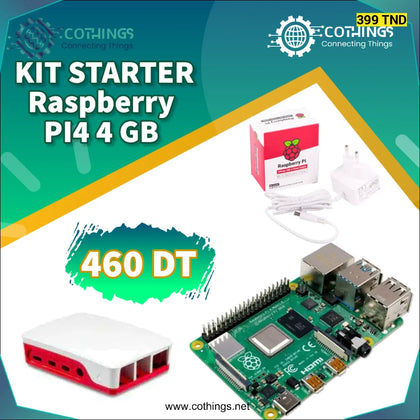 Raspberry PI 4 4GB Ram Starter Kit - Domotique Tunisie