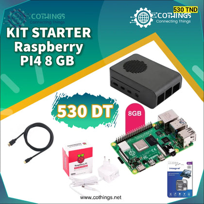 Raspberry PI 4 8GB Ram Starter Kit - Domotique Tunisie