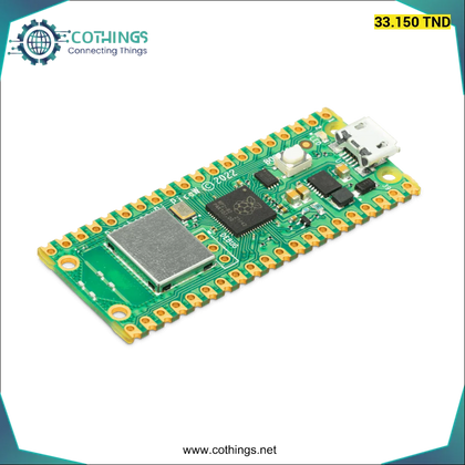 Raspberry Pi Pico W Microcontroller Development Board (avec WiFi)