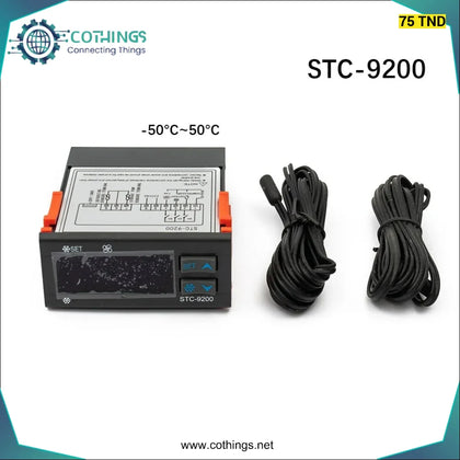 Régulateur de température numérique STC - 9200 AC 220V Double