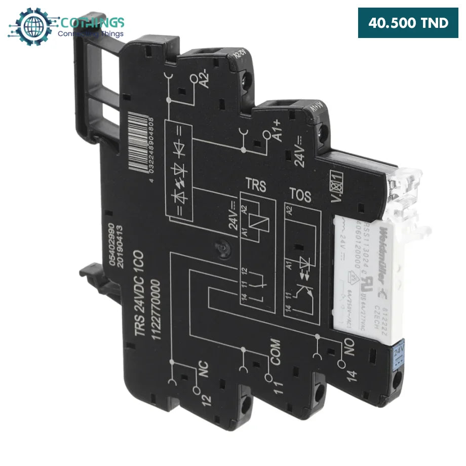 Relais TRS 24VDC 1CO Weidmüller - CoThings | CoThings - Vente Arduino ...